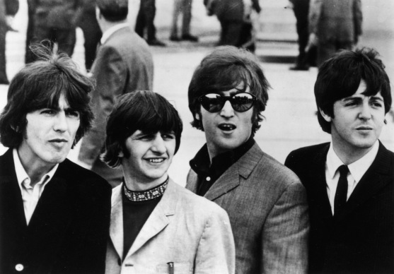 BEATLES PICTURED IN PHOTO RELEASED BY CAPITOL RECORDS